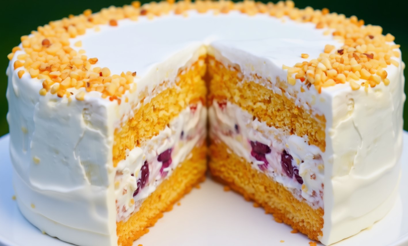 Nu doar o prăjitură, ci o poveste cu miere! O nouă abordare cu cea mai delicioasă și delicată umplutură cu banane si cireșe