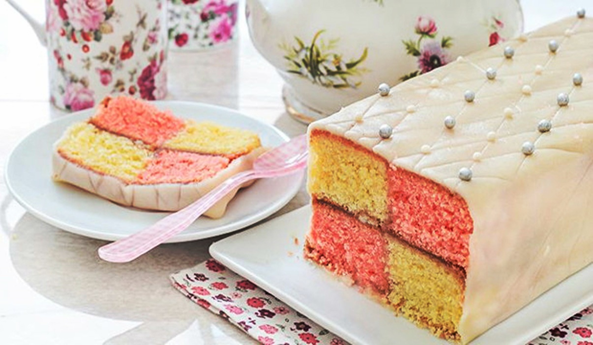 Tort Battenberg ,cu marțipan, delicios, elegant – Rețetă de la bucătarii familiei regale britanice