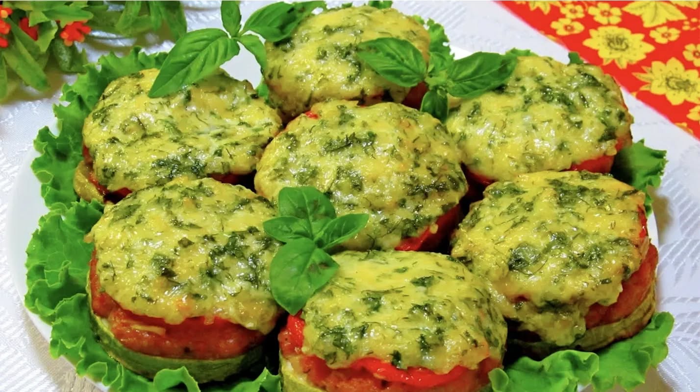 Un aperitiv delicioas făcut din dovlecei și carne tocată! Arată pur și simplu minunat și are un gust și mai bun!